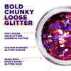 MACRO CHUNKY BODY GLITTER - FUCHSIA-ZINNIA