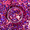 MACRO CHUNKY BODY GLITTER - FUCHSIA-ZINNIA