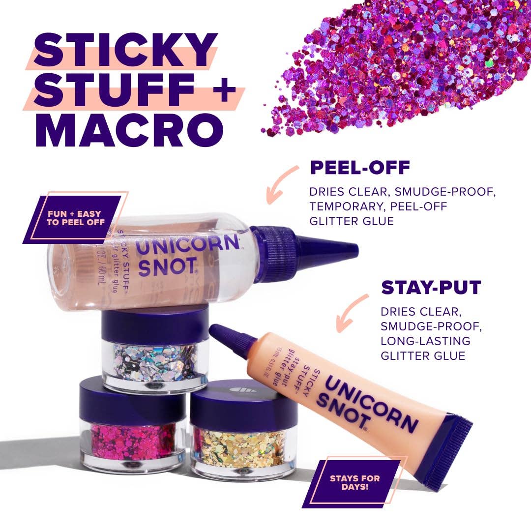 MACRO CHUNKY BODY GLITTER - FUCHSIA-ZINNIA