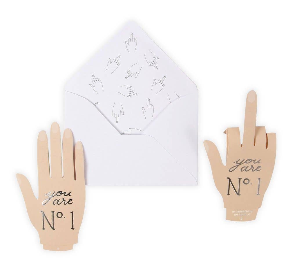 NUMBER ONE PUP-UP CARD
