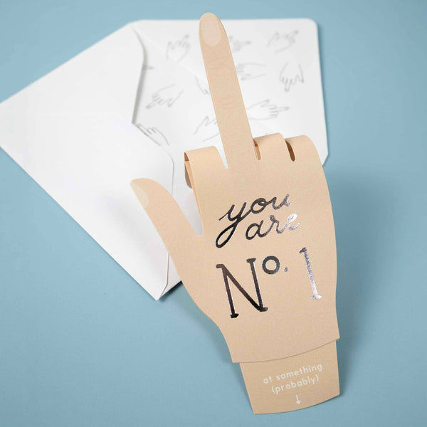 NUMBER ONE PUP-UP CARD