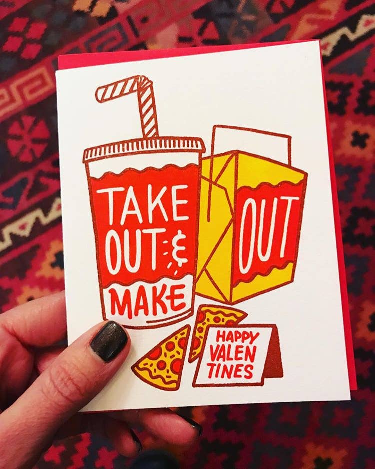 TAKE OUT & MAKE OUT LOVE CARD