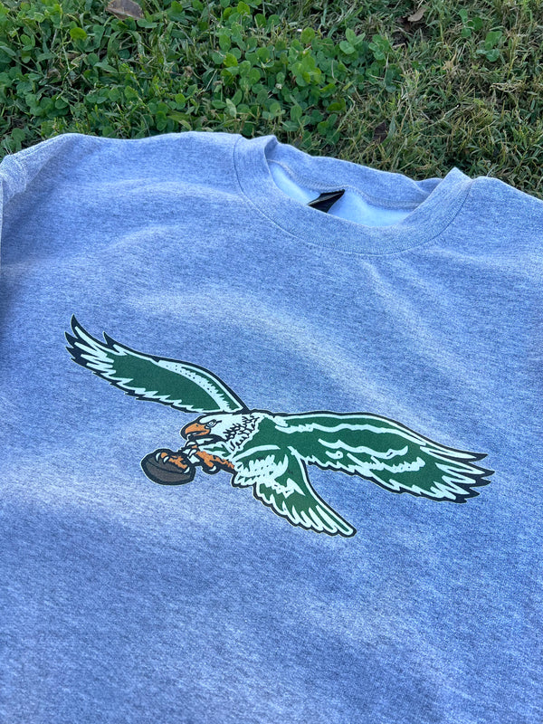 VINTAGE GREY EAGLES CREWNECK SWEATSHIRT