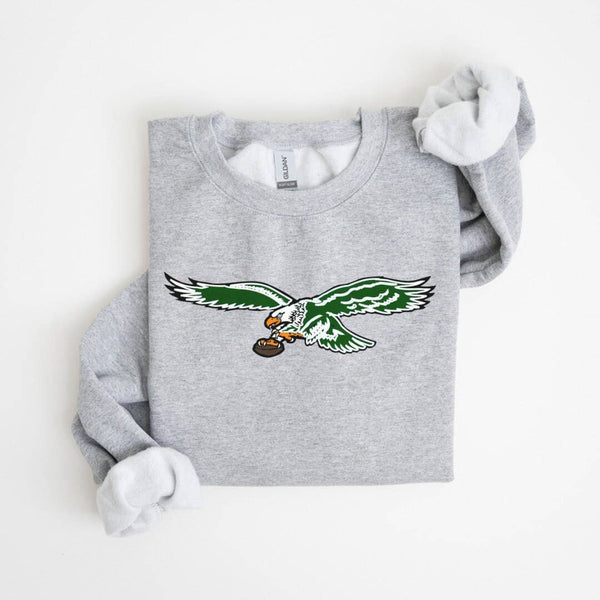 VINTAGE GREY EAGLES CREWNECK SWEATSHIRT