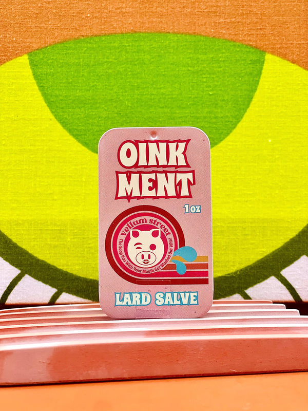 OINK MENT LARD SALVE TIN