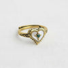 VINTAGE HEART SHELL RING