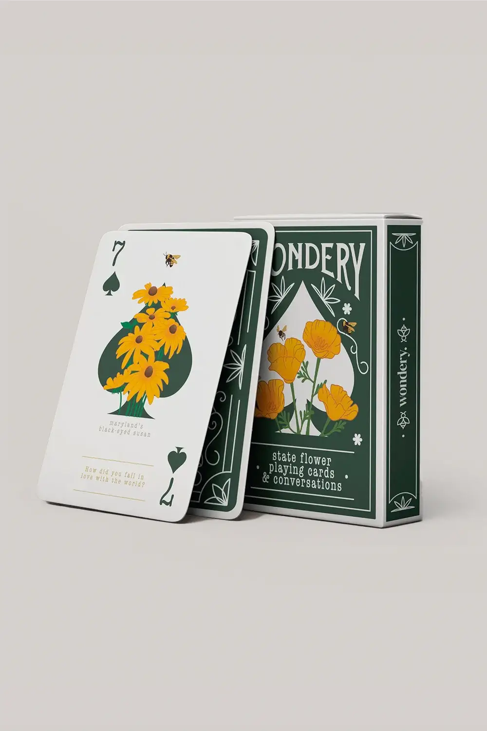 FLOWERS OF AMERICA PLAYING CARD