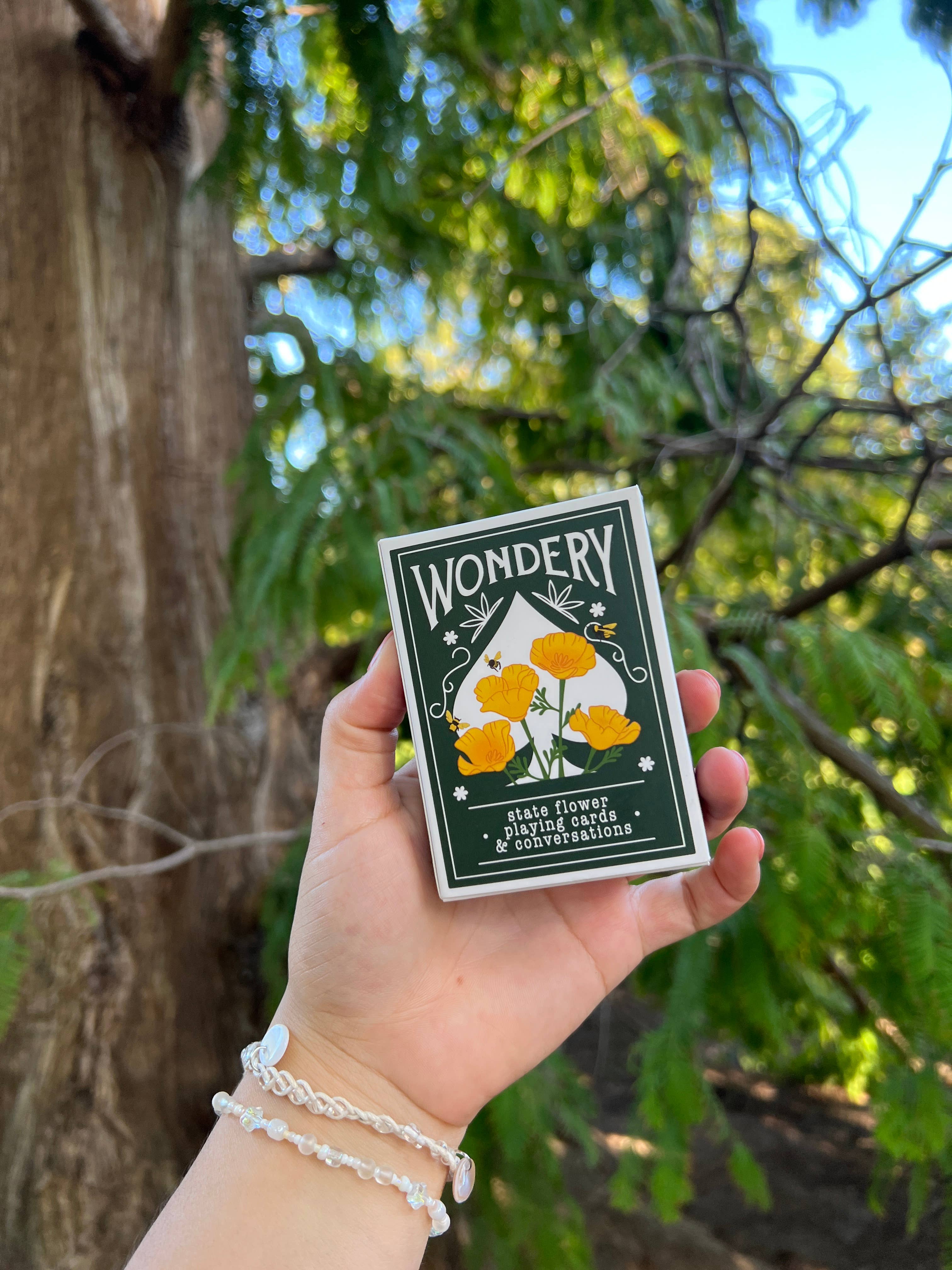 FLOWERS OF AMERICA PLAYING CARD