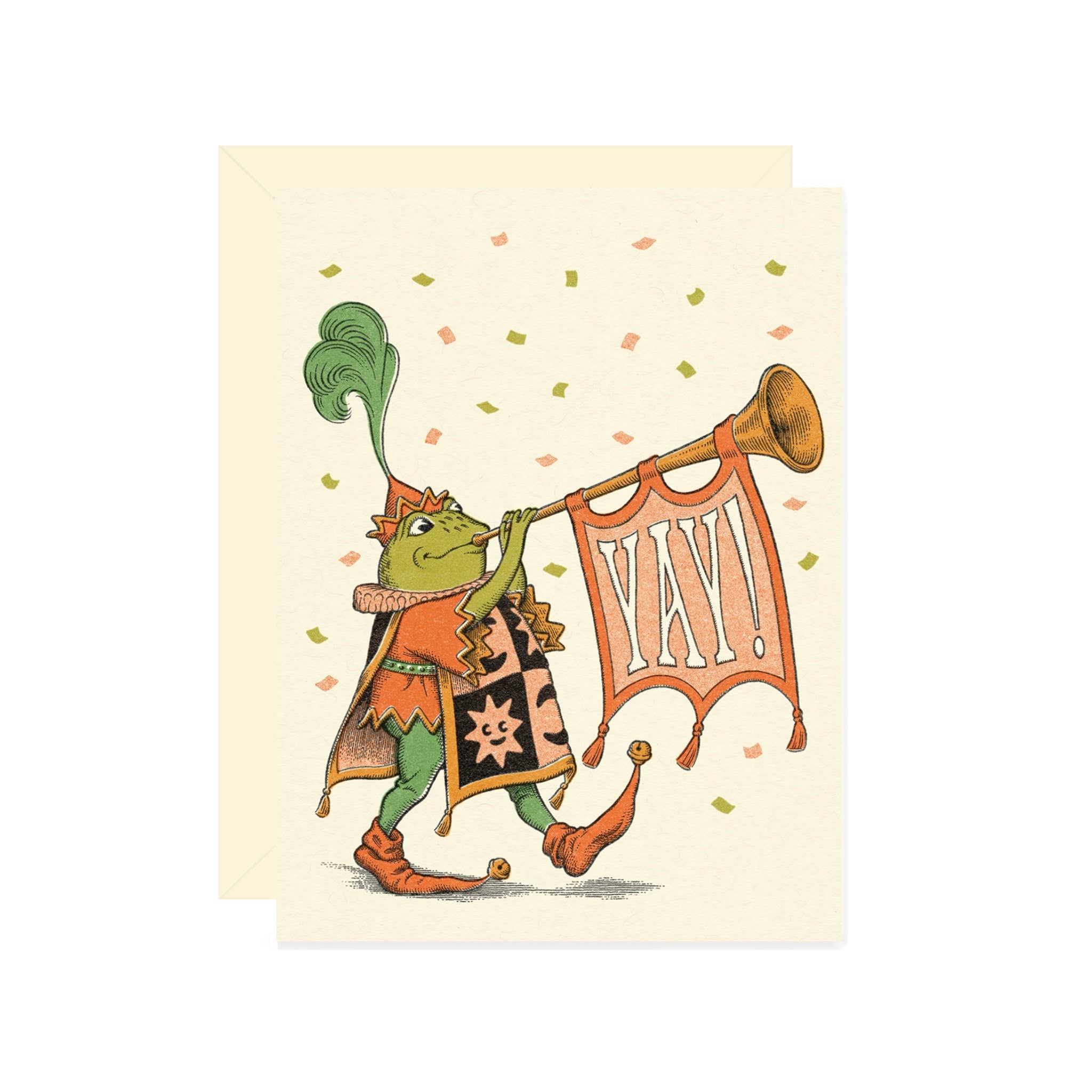 YAY CELEBRATION FROG CARD
