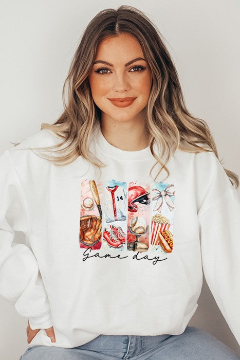 GAME DAY BASEBALL SWEATSHIRT
