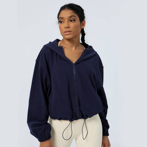 WELL-IN VOGUE DRIFT FULL-SIP HOODED SWEATSHIRT