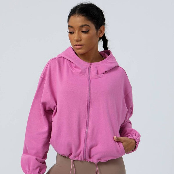 WELL-IN VOGUE DRIFT FULL-SIP HOODED SWEATSHIRT