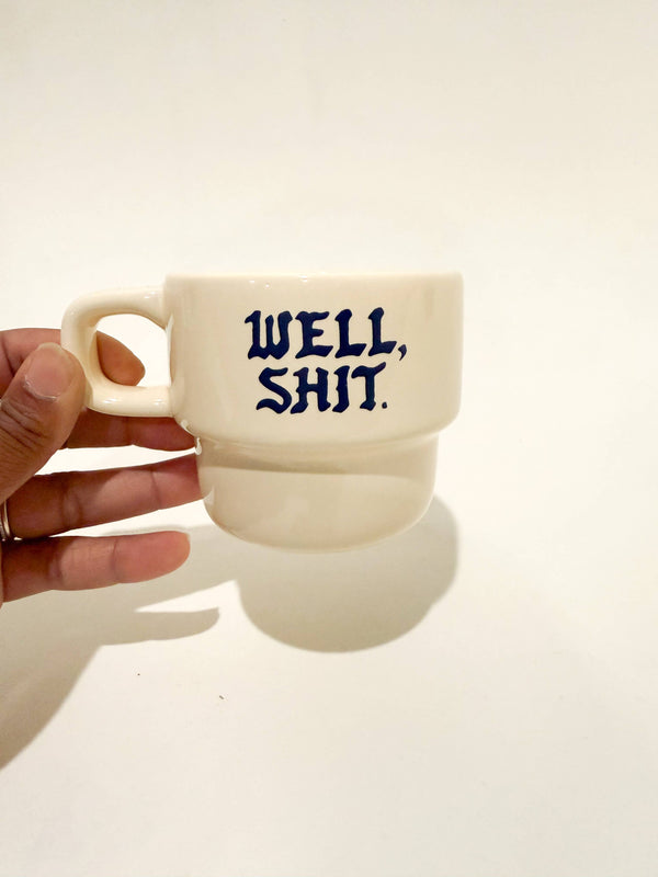WELL, SHIT RETRO DINER MUG