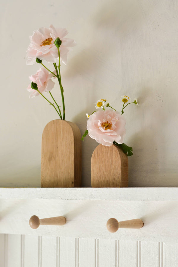 WOOD ARCHED BUD VASES | MADE IN USA: SMALL