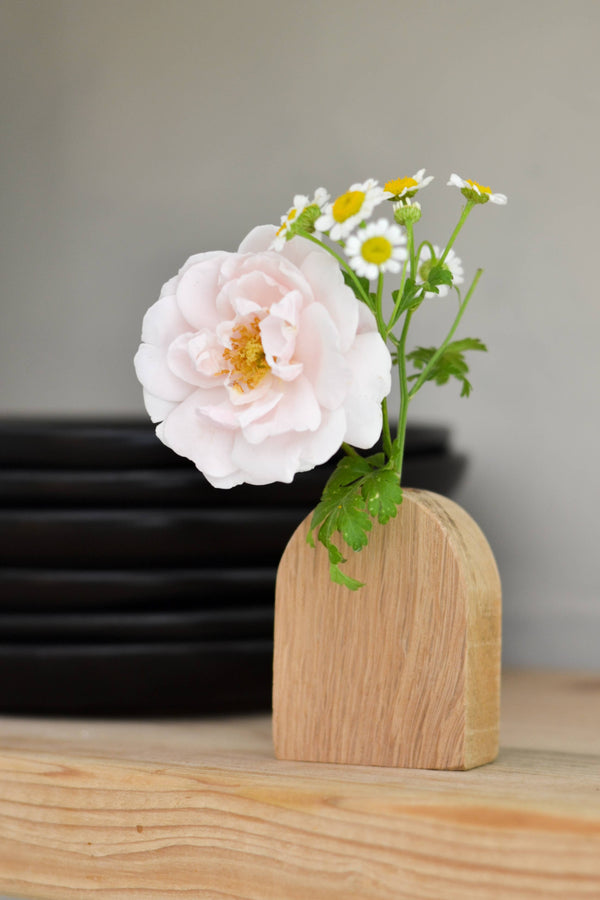 WOOD ARCHED BUD VASES | MADE IN USA: SMALL