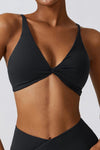 DRIFTWAY TWIST-FRONT SPORTS BRA