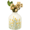 YELLOW CATTAILS VASE