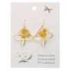 VINTAGE TOADSTOOL DRIED FLOWER EARRINGS