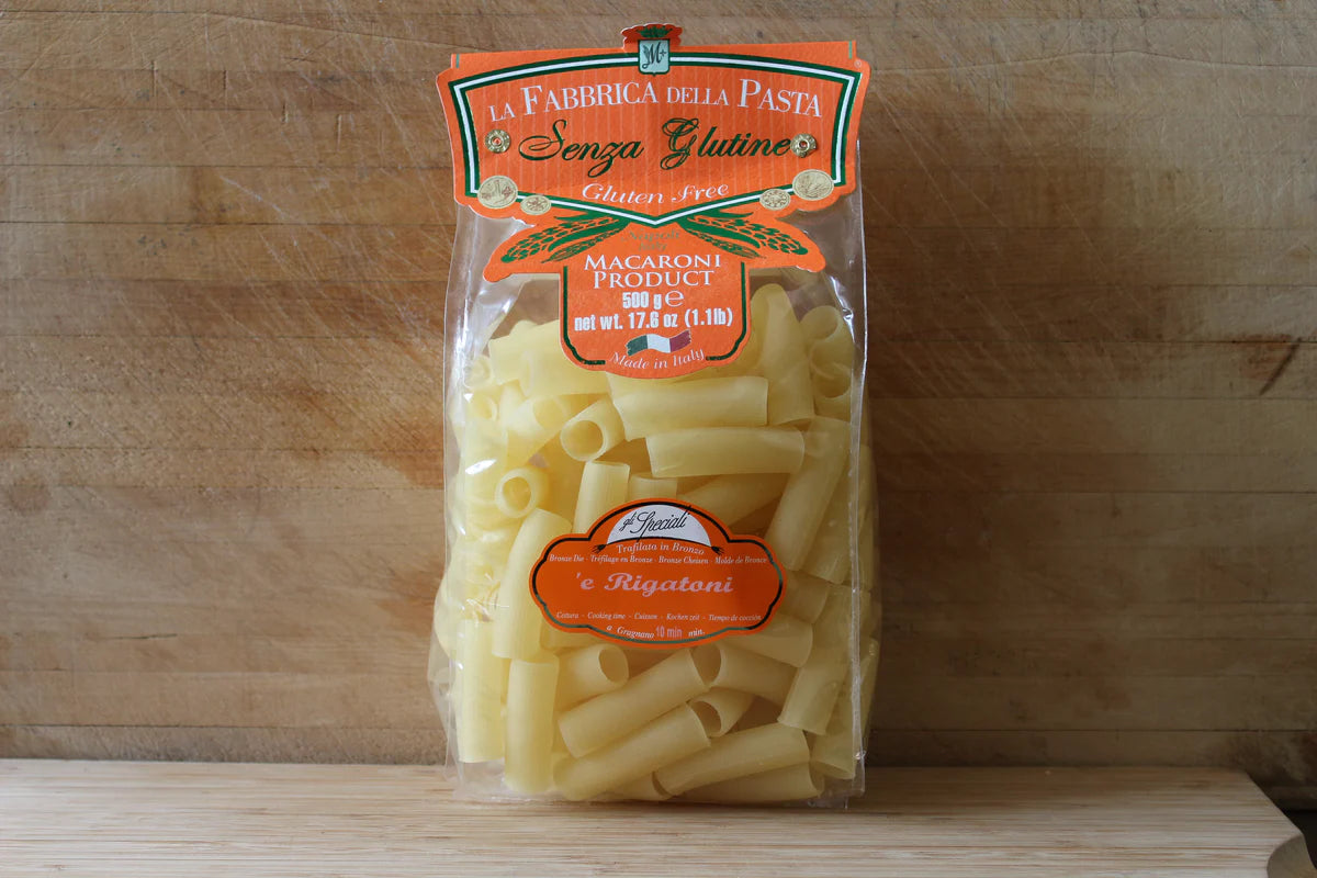GLUTEN FREE RIGATONI BY LA FABBRICA DELLA PASTA
