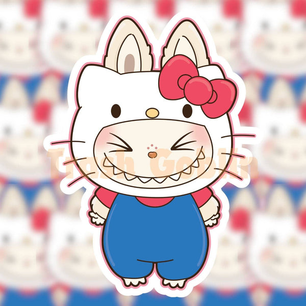 KITTY LABUBU VINYL STICKER