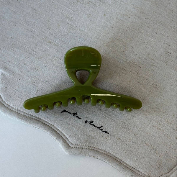 GLOSSY CROSS CLAW CLIP SIMPLE RETRO HAIR GRIP