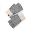 HALF FINGER FLAP KNIT GLOVES