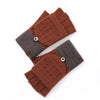 HALF FINGER FLAP KNIT GLOVES