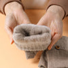 HALF FINGER FLAP KNIT GLOVES