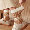 EXTRA THICK FAIR ISLE SLOUCHY SOCKS