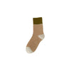 THICK FLEECE STRIPED COLORBLOCK CREW SOCKS