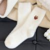 WHITE CHRISTMAS WARM COZY FLEECE SOCKS
