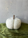 WHITE FABRIC PUMPKIN