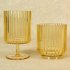 RIBBED RADIANCE GOLDEN DAWN DRINKWARE