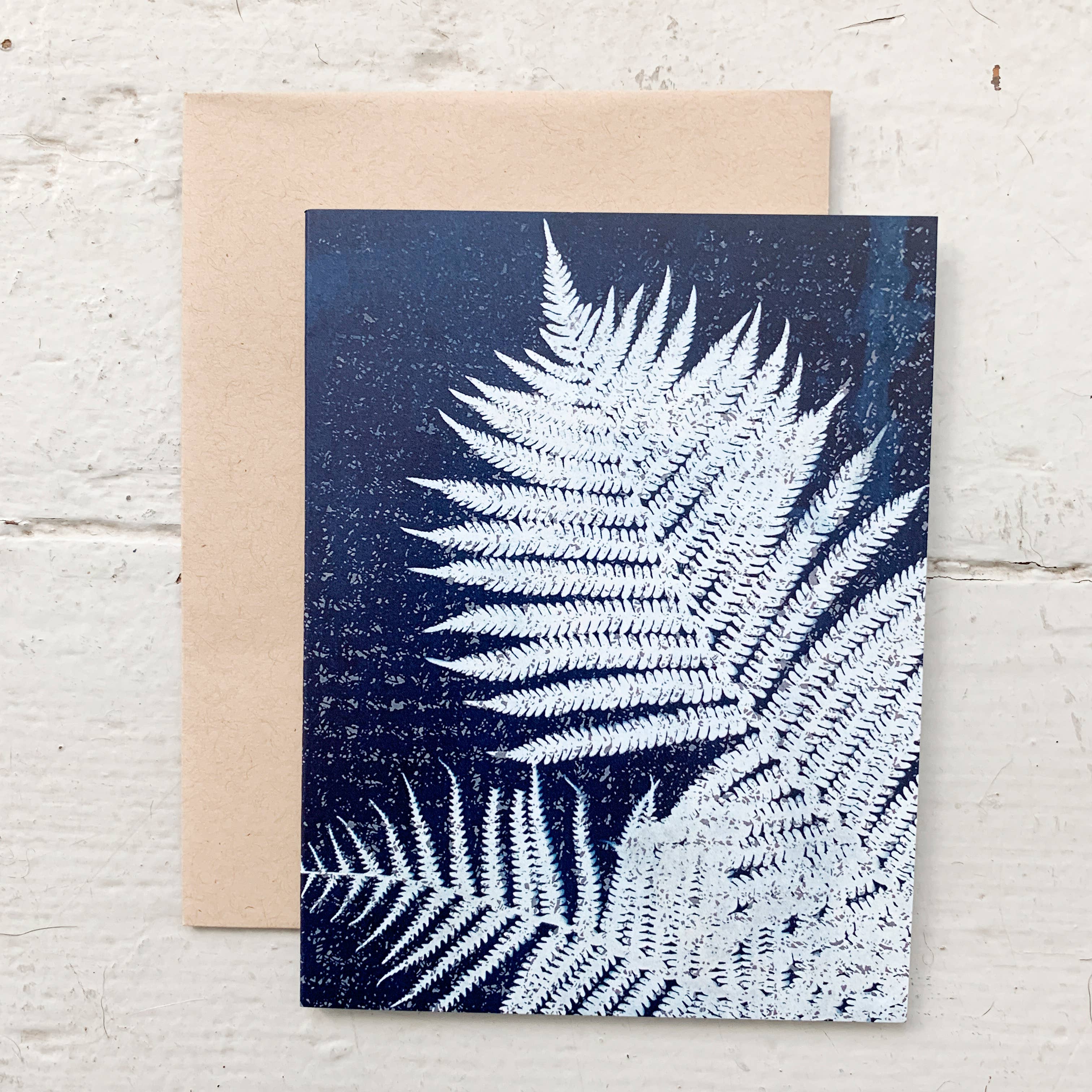 Under the Sun no. 7 | Botanical Cyanotype Blank Card