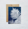 Under the Sun no. 7 | Botanical Cyanotype Blank Card