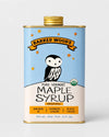PURE ORGANIC VERMONT MAPLE SYRUP IN DECORATIVE TIN - ONE PINT