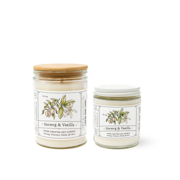 NUTMEG & VANILLA - WOOD TOP CANDLE