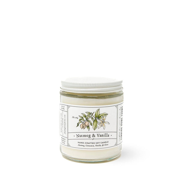 NUTMEG & VANILLA - WOOD TOP CANDLE
