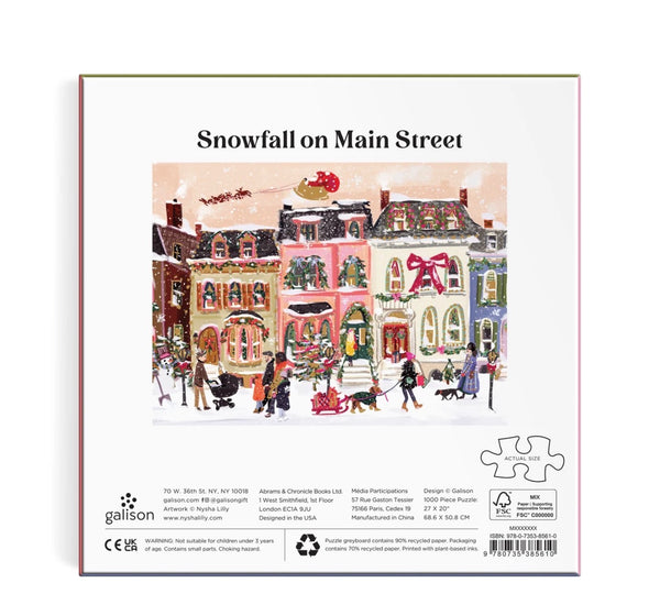 PUZZLE 1000 FOIL SNOWFALL MAIN STREET