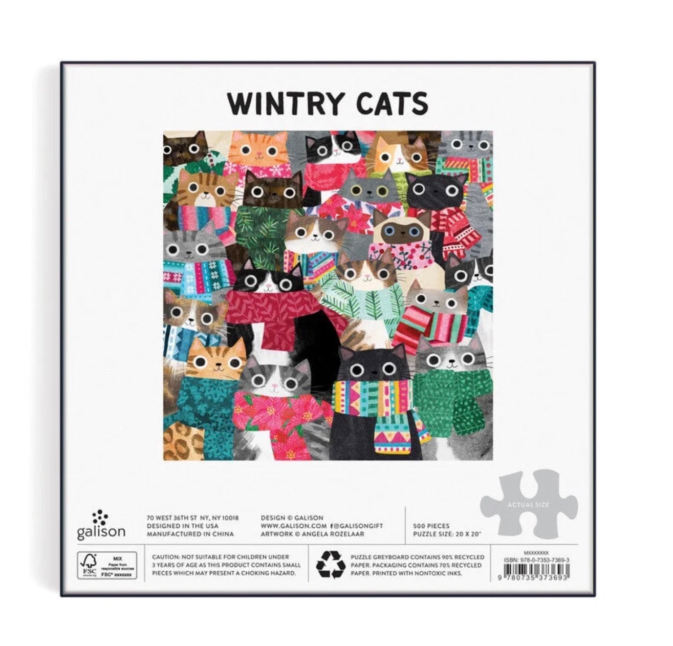 WINTRY CATS 500PC PUZZLE