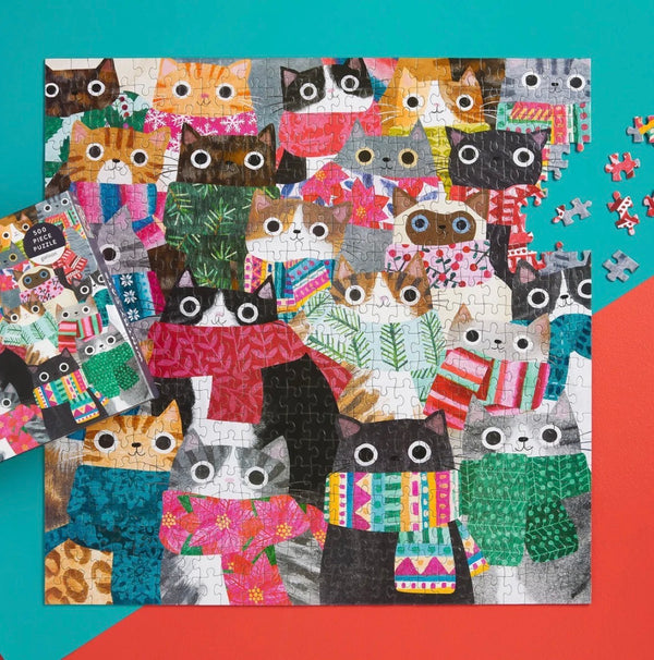 WINTRY CATS 500PC PUZZLE