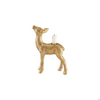 RESIN DEEP SHAPED TAPER HOLDER, ANTIQUE GOLD FINISH
