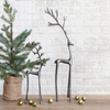 CAST ALUMINUM REINDEER, GUNMETAL FINSIH