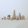 SMALL MERCURY GLASS TREE WITH BEADS