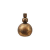 Metal Ball Taper Holder, Antique Gold Finish