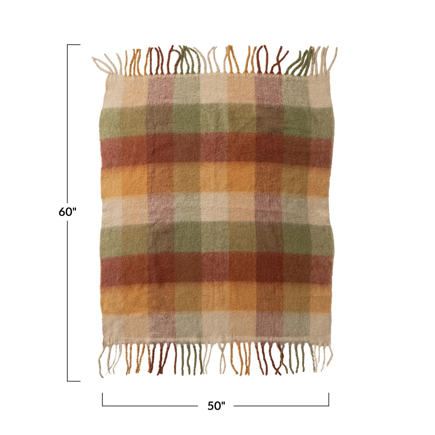 WOVEN BRUSHED FABRIC THROW