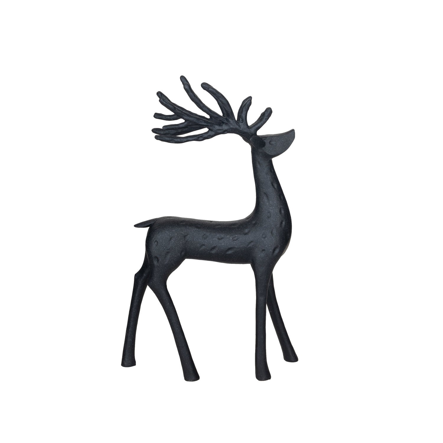 RESIN REINDEER, BLACK