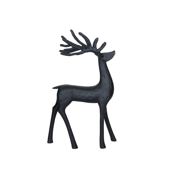 RESIN REINDEER, BLACK