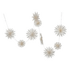 72"L SNOWFLAKE GARLAND IN KRAFT BOX, WHITE