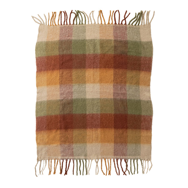WOVEN BRUSHED FABRIC THROW